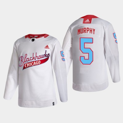 Chicago Chicago Blackhawks #5 Connor Murphy Men's White One Community Night NHL Jersey Men's